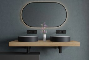 Umywalka nablatowa NT8565Odlew mineralny - okrągły - Ø 40 cm x 10,5 cm