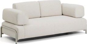 Beżowa sofa modułowa z tkaniny szenilowej 200 cm Compo – Kave Home