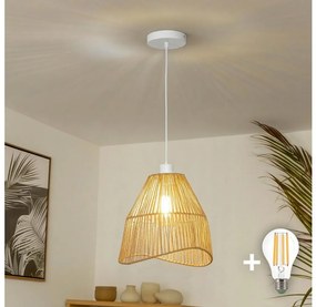 Brilagi - Żyrandol LED na lince CERIA BOHO 1xE27/40W/230V śr. 30 cm brązowy