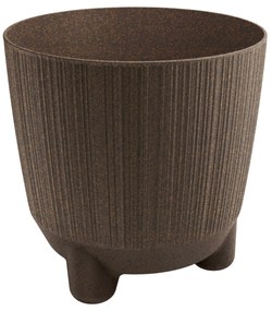 Doniczka Ryfo N ECO Wood 19,5 cm kawa ECO PROSPERPLAST