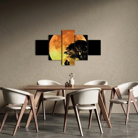 Obraz cieni w świetle księżyca (125x70 cm)