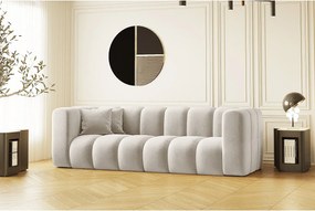 Sofa modułowa trzyosobowa Grand, tkanina Salvador, Jasnoszary
