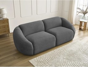 Szara sztruksowa sofa 250 cm Tina – Bobochic Paris