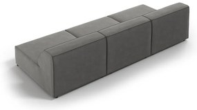 Szara aksamitna sofa 240 cm Jodie – Micadoni Home