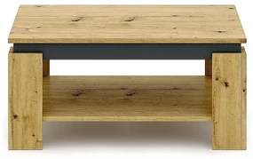 Ława AGAVA 50x90 dąb artisan/antracyt SIGNAL