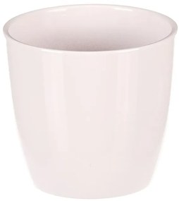 Osłonka ceramiczna na kwiaty Terakota, śr. 12 cm, biały