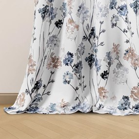 Biała/jasnoniebieska zasłona częściowo zaciemniająca (dimout) 135x250 cm Solkone – Restilo