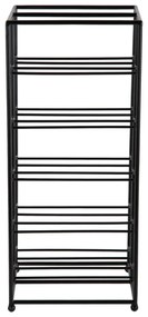 Czarny metalowy regał na wino liczba butelek 10 25x57x22,5 cm Dual Floor – PT LIVING