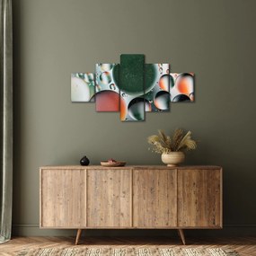 Obraz abstrakcji - bąbelki (125x70 cm)