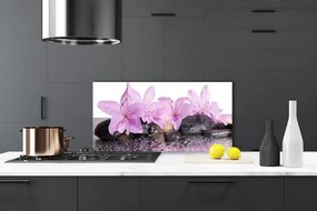 Panel Szklany Perlista Rosa na Lilii Wodnej