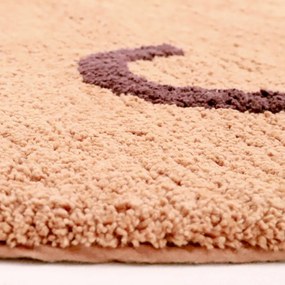 Ceglasty bawełniany dywan dziecięcy tkany ręcznie odpowiedni do prania 110x110 cm Sandel – Nattiot