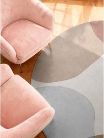 Beżowy wełniany okrągły dywan tkany ręcznie ø 200 cm Hackney Clarissa – Ted Baker