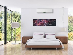 Obraz fajerwerków (170x50 cm)