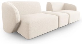 Beżowa sofa z tkaniny szenilowej 246 cm Paolo – Milo Casa