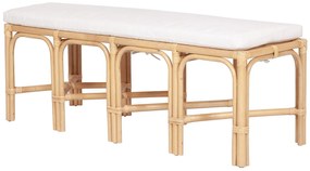 Ława rattanowa - Kolor: Naturalny - LUMANIO