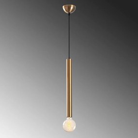 Lampa wisząca w kolorze złota z metalowym kloszem ø 4 cm Tempo – Opviq lights