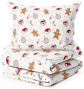 PrzytulneMieszkanie.pl PrzytulneMieszkanie.pl Bawełniana pościel GINGER JOY biała Rozmiar pościeli: 70 x 90 cm | 140 x 200 cm