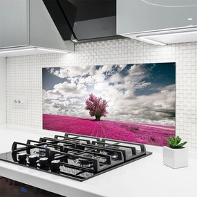 Panel nad blat kuchenny Samotne Drzewo W Polu