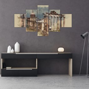 Obraz - Forum Romanum, Rzym, Włochy (125x70 cm)