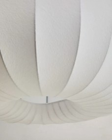 Biała lampa sufitowa z tekstylnym kloszem ø 51 cm Somar – Kave Home