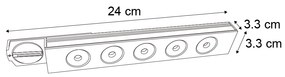 Modern Black Ceiling Lamp for 1-Phase Track System 5W 370 lm 3000K - Iconic Tsiri Nowoczesny Oswietlenie wewnetrzne