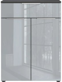 Szara wysoka wisząca szafka łazienkowa 71x95 cm Vasio – Germania
