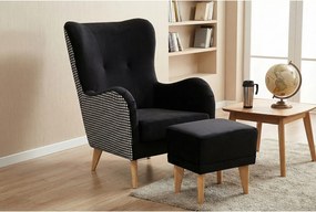 Fotel Roland z podnóżkiem-ergonomiczny, komfortowy i ponadczasowy design