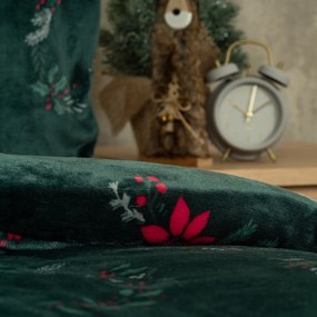 4Home Pościel mikroflanela Poinsettia, 140 x 220 cm, 70 x 90 cm