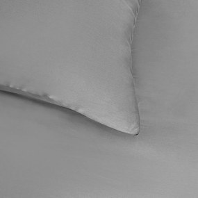 Kvalitex Pościel satynowa ciemnoszary, 140 × 200cm, 70 × 90 cm, 140 x 200 cm, 70 x 90 cm