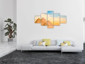 Obraz egipskich piramid (125x70 cm)