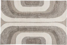 Szaro-beżowy dywan z mieszanki wełny 170x240 cm Moro – WOOOD