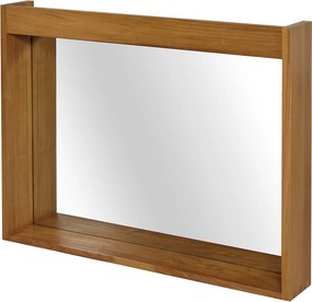 Lustro ścienne z drewna tekowego MCW-M75