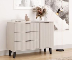 Komoda kaszmirowa z 3 szufladami i szafką N0-N44