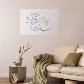 Plakat Śpiący koala 42x29,7 cm bez ramy z marginesem ARTGEIST B