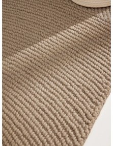 Beżowy wełniany chodnik tkany ręcznie 80x200 cm Eleni Light Beige – Hanse Home