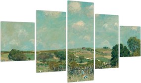 Obraz - Alfred Sisley,  Meadow, reprodukcje (125x70 cm)