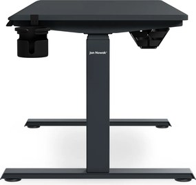 Biurko elektryczne z regulacją wysokości ergonomiczne antracytowe,1200x600 mm: ARIA