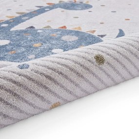 Niebiesko-jasnoszary dywan dziecięcy 120x170 cm Vida Kids Dinosaur – Think Rugs