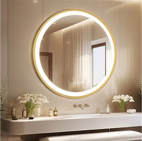 Duże okrągłe lustro dekoracyjne lustra ścienne lustra ścienne projekt sypialni 80cm