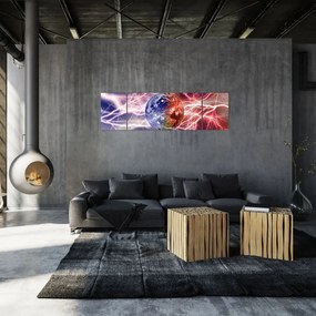 Obraz - Kula ziemska pod prądem (170x50 cm)