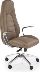 Ciemno-beżowy fotel gabinetowy Darwin Halmar