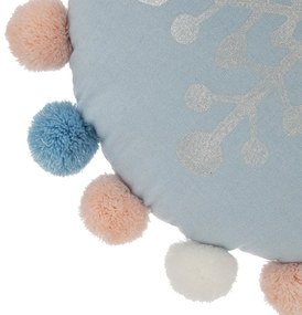 Poduszka okrągła z pomponami HIVER