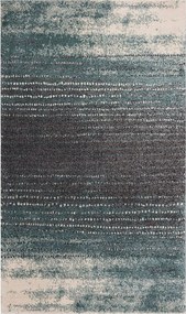 Dywan Modern Teal blue/ dark grey 200x290cm