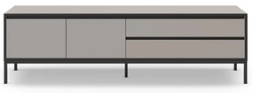 Szarobeżowa szafka pod TV 180x55 cm Lorenza – Marckeric