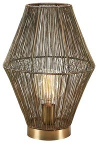 Lampa stołowa w kolorze brązu z metalowym kloszem (wys. 38 cm) Casa – Markslöjd