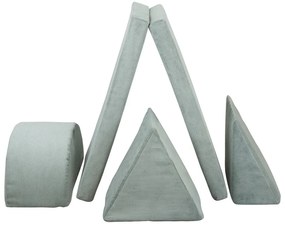 Jasnoniebieski sztruksowy puf dziecięcy Montessori – Little Nice Things