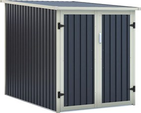 Wiata rowerowa NIKI ze stali galwanizowanej w kolorze szarym – 2,81 m²