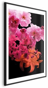 Plakat Wiosenne nasycenie 60x90 cm z ramą czarną z marginesem ARTGEIST B