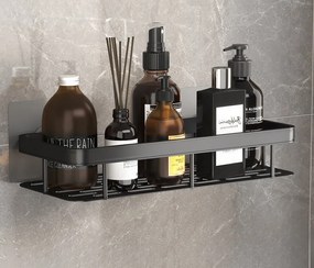 Półka łazienkowa wisząca 2szt - czarna