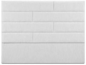 Jasnoszary tapicerowany zagłówek 180x120 cm NY – Cosmopolitan Design